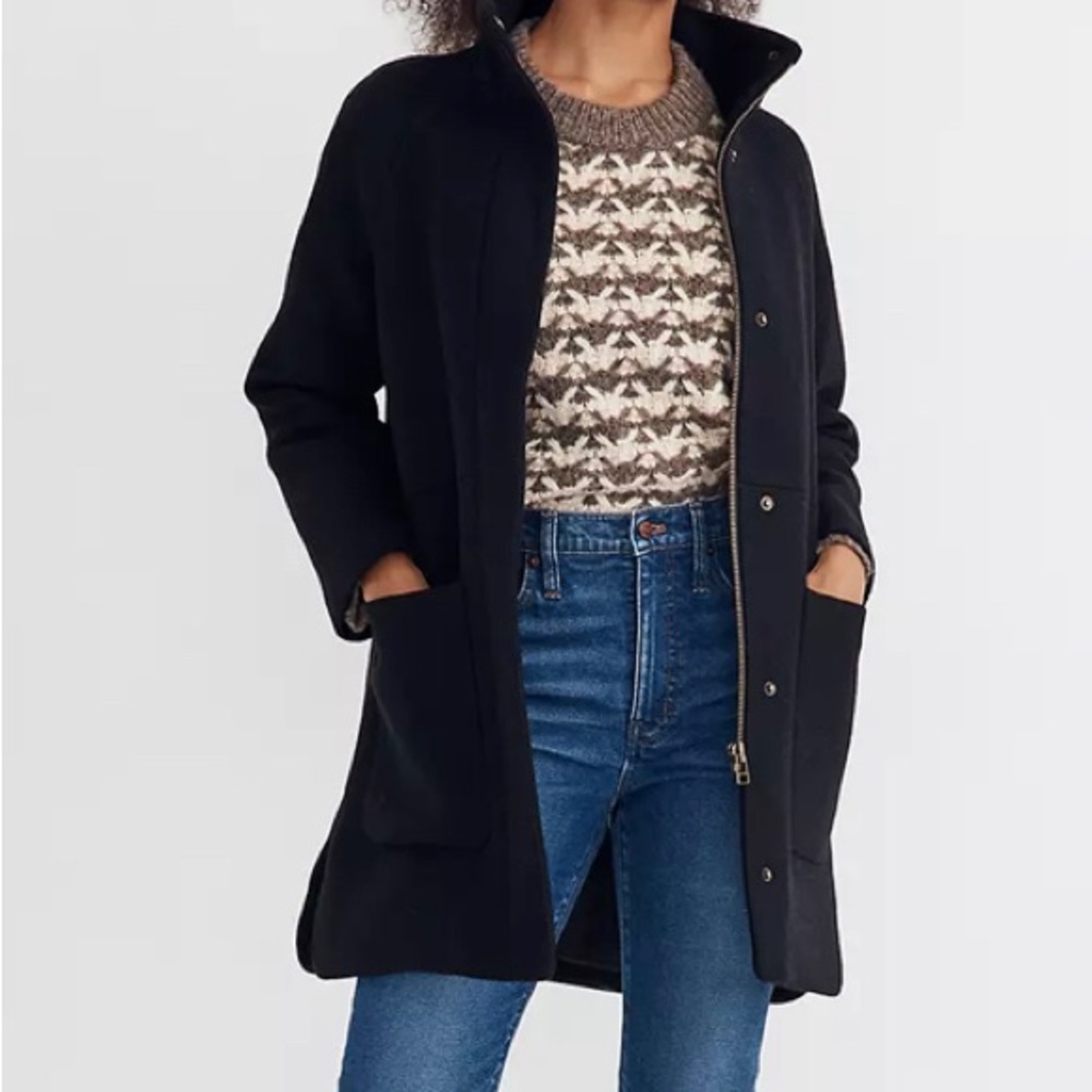 Madewell Estate Cocoon Coat in Insuluxe Fabric